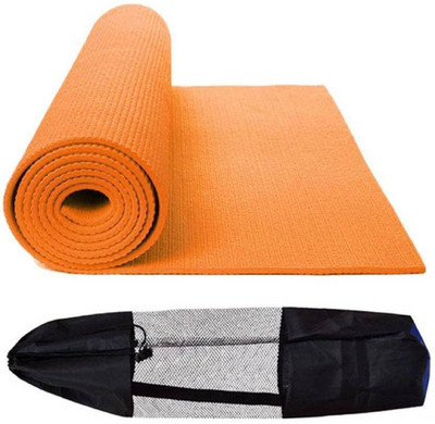 

Meego Extra soft Quality and Anti-Slip Exercise Orange 4 mm Yoga Mat