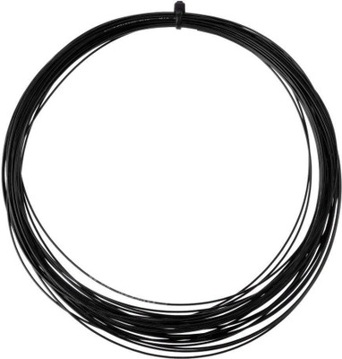 

QUINERGYS ™ High Elastic Durable Badminton Racket String 0.69mm - Black 0.69 Badminton String - 11 m(Black)