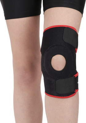 

GymWar Knee Support, Adjustable Knee Support, Supports, Knee cap, Knee Brace Knee Support (, Black, Red