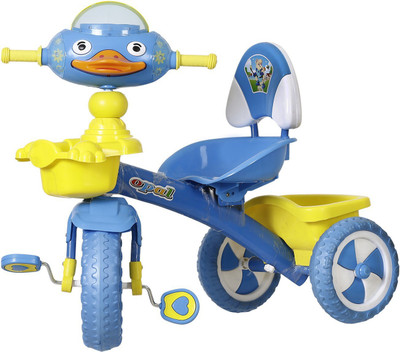 

NHR Attractive Tricycle with LED Lights, Horn, Jumbo Wheels and Front n Rear Baskets (Blue) B0799QQPRR Tricycle(Blue)