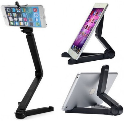 

Outre Universal 3 in 1 Versatile Selfie Stick Monopad/Tripod/ Tablet Stand Holder/Smartphone Holder Lightweight Flexible Tripod(Black, Supports Up to 200)