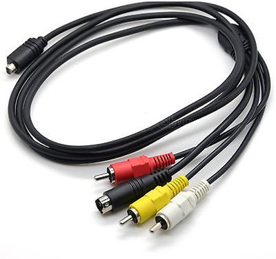 

SQUAD TV-out Cable der DCR-SR68/E SX63 HDR-CX110/E SR8(Black, For Camera)