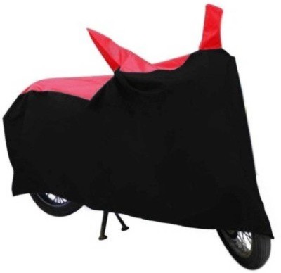 ANMEX Two Wheeler Cover for TVS(Scooty Pep+, Black, Red)