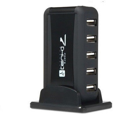 

Freya HIGH SPEED USB 7 PORT DESKTOP HUB USB Adapter(Black)