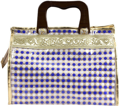 

Pretty Krafts Purple Color Jacquard Makeup cum Vanity Box(Blue)