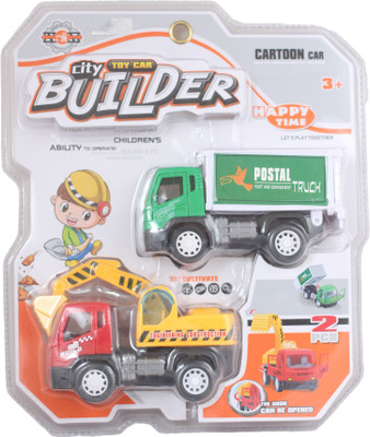 

Tickles City Builder Construction Toy Car Pull Along Vehical Truck for Kids 3 Years Plus(Multicolor)