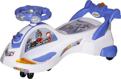 

NHR Kids Deluxe Free Wheel Magic Swing Concept Car Ride-On - White(White)