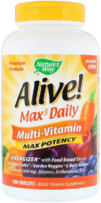 

Nature's Way Nature's Way, Alive! Max Potency(180 No)