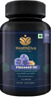 

HealthDiva Flaxseed ( Organic OMEGA ) -Supports Cardiovascular Function(30 No)