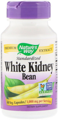 

Nature's Way Nature's Way, White Kidney Bean Standardized, 60 Veg. Capsules(60 No)