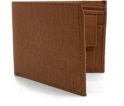 

Nietz Men Casual Brown Artificial Leather Wallet(4 Card Slots)