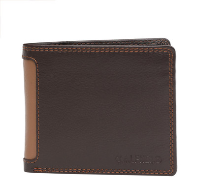 

Calfnero Men Multicolor Genuine Leather Wallet(7 Card Slots), Brown-camel