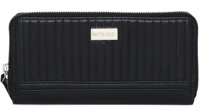 

Satya Paul Women Black Artificial Leather Wallet(2 Card Slots)