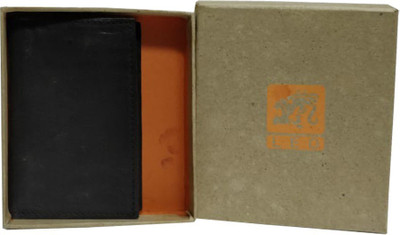 

Leo Men Black Artificial Leather Wallet(8 Card Slots)