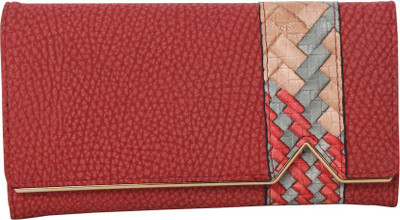 

Bee fashionable Women Maroon Artificial Leather Wrist Wallet(10 Card Slots)