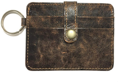 

Paper Plane Design Men Brown Genuine Leather Card Holder(5 Card Slots)