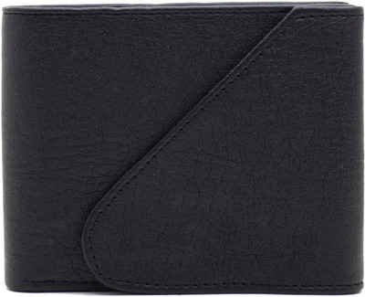 

MS Men Casual Black Artificial Leather Wallet(4 Card Slots)