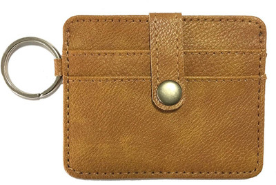 

Paper Plane Design Men Brown Genuine Leather Card Holder(5 Card Slots)