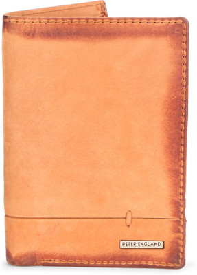 

Peter England Men Tan Genuine Leather Wallet(5 Card Slots), Cognac