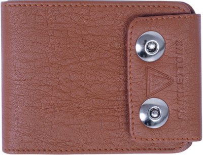 

FRIKKETTONS Men Tan Genuine Leather Card Holder(9 Card Slots)