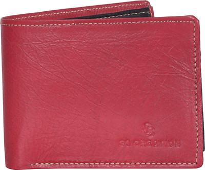 

SS CREATION Men Pink Genuine Leather Wallet(5 Card Slots)
