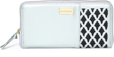 

Satya Paul Women Silver Artificial Leather Wallet(2 Card Slots), Multicolor