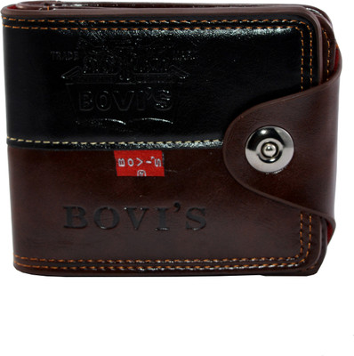 

BOVI'S Men Multicolor Artificial Leather Wallet(9 Card Slots), Black;brown