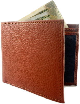 

flex boom Men Brown Genuine Leather Wallet(6 Card Slots)