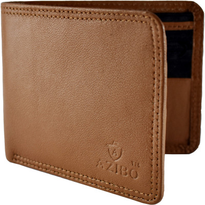 

Azibo Men Casual Brown Genuine Leather Wallet(5 Card Slots), Rust