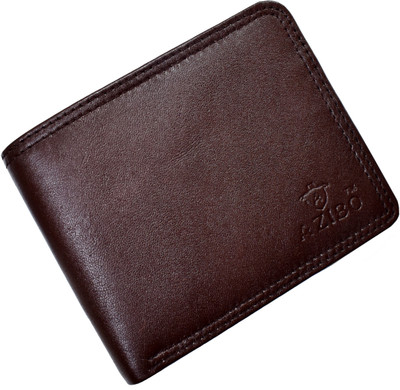 

Azibo Men Brown Genuine Leather Wallet(4 Card Slots)