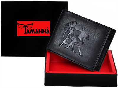 

Tamanna Men Casual Black Genuine Leather Wallet(1 Card Slot)