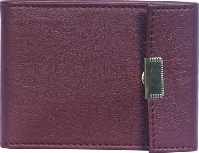 

wildedge Men Casual Purple Artificial Leather Wallet(6 Card Slots), Brown