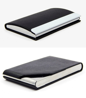 

ELS Men Casual Black Artificial Leather Card Holder(8 Card Slots)