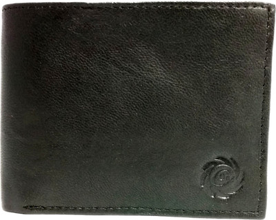 

Color One Men Casual Black Genuine Leather Wallet(6 Card Slots), Colorone black