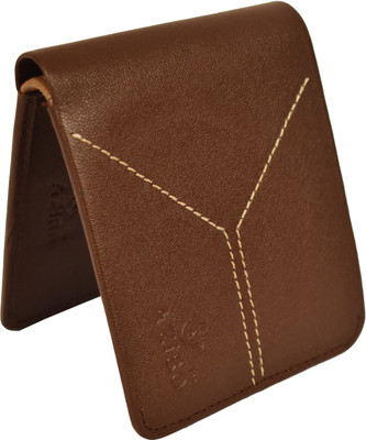 

Azibo Men Brown Genuine Leather Wallet(8 Card Slots)