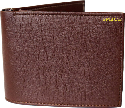 

SPLICE Men Maroon Genuine Leather Wallet(9 Card Slots)
