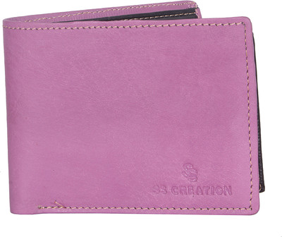 

SS CREATION Men Pink Genuine Leather Wallet(5 Card Slots)