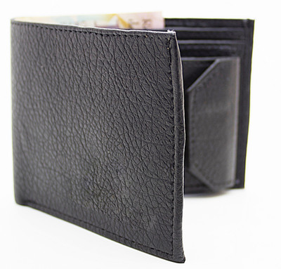 

MS Men Casual Black Artificial Leather Wallet(10 Card Slots)