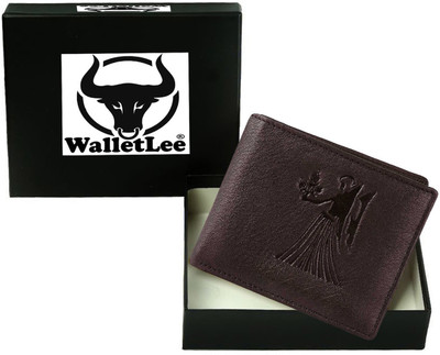 

WalletLee Men Casual Brown Genuine Leather Wallet(1 Card Slot)