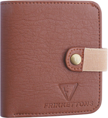 

FRIKKETTONS Men Tan Genuine Leather Wallet(8 Card Slots)