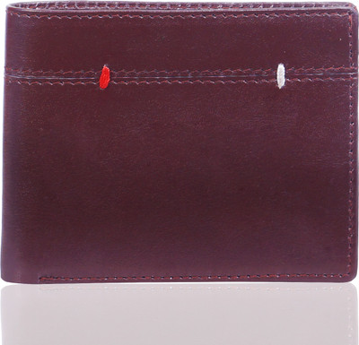 

wildedge Men Casual Maroon Artificial Leather Wallet(6 Card Slots), Brown