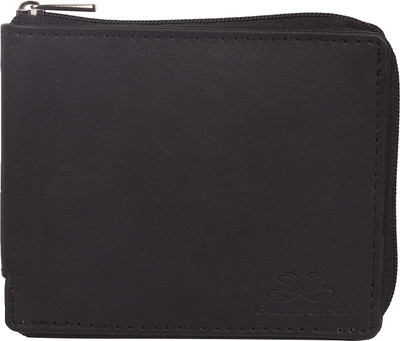 

blizzard Men Brown Artificial Leather Card Holder(6 Card Slots), Black