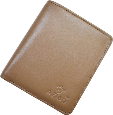 

Azibo Men Khaki Genuine Leather Wallet(5 Card Slots)