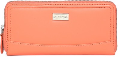 

Satya Paul Women Pink Artificial Leather Wallet(2 Card Slots), Multicolor