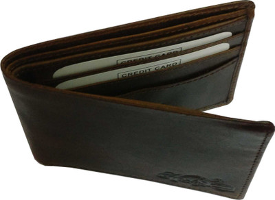 

ToDo Toys Men Casual Maroon Genuine Leather Wallet(4 Card Slots), Brown