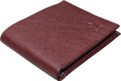 

KINGSMAN Men Casual Maroon Genuine Leather Wallet(8 Card Slots), Brown