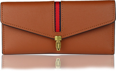 iSweven Girls Tan Artificial Leather Wallet(10 Card Slots)