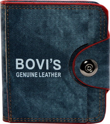 

BOVI'S Men Blue Artificial Leather Wallet(7 Card Slots), Grey