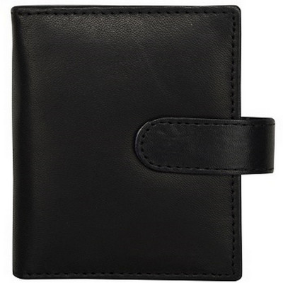 

AspenLeather Men Black Genuine Leather Wallet(12 Card Slots)