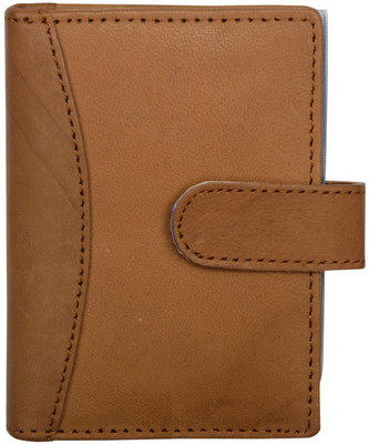 

AspenLeather Men Tan Genuine Leather Wallet(12 Card Slots)
